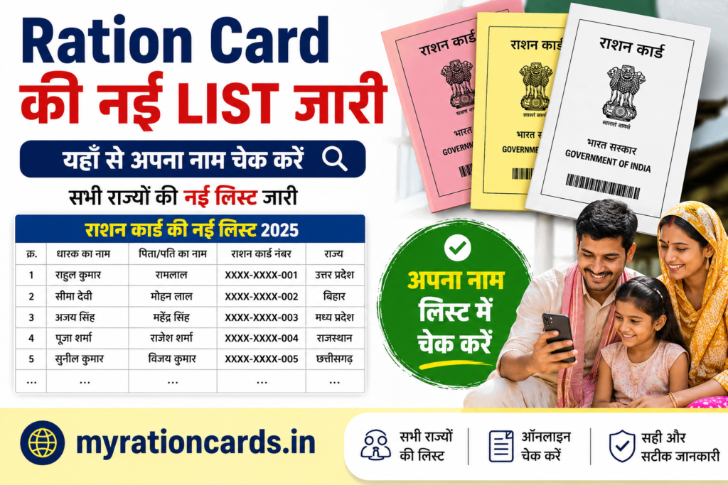 Ration Card Ki Nai List